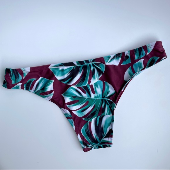 Shein Maroon/Floral Bikini - Picture 4 of 7